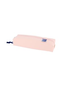 Trousse rectangulaire Oxford Live & Go de taille moyenne - Matière matelassée - Bande élastique pour l'attacher au carnet - Rose