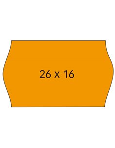 Pack de 6 rouleaux de 1 000 étiquettes par rouleau pour machines de tarification à 2 lignes - Format 26 x 16 mm - Adhésif amovib