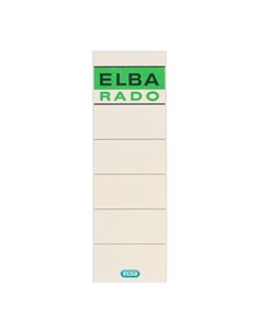 Lot de 100 étiquettes adhésives Elba L80 mm - Faciles à coller - Format 80 mm - Couleur beige