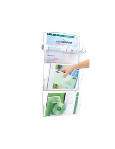 Corbeille murale cep 3 cases polystyrène ouverture préhension en v dimensions case 361x86x270mm cristal. 2