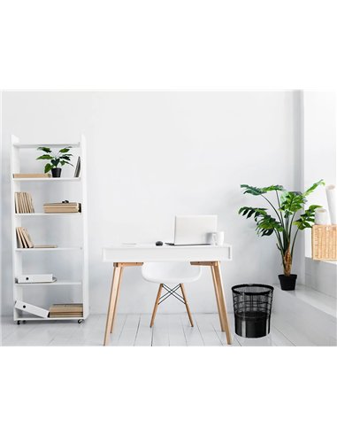 Corbeille à papier cep ajourée polypropylène 16l bonne stabilité hauteur 317mm diamètre 300mm noir.