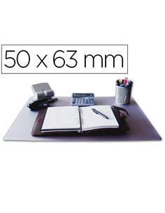 Sous-main q-connect pp anti-é blouissement 50x63cm coloris transparent.