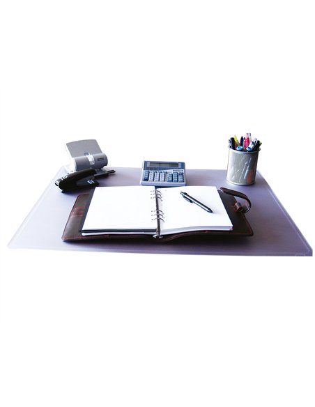 Sous-main q-connect polypropylene anit-eblouissement 40x53 cm coloris transparent.