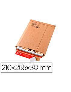 Pochette expedition colompac carton rigide brun bande adhesive 210x265x30mm. 2