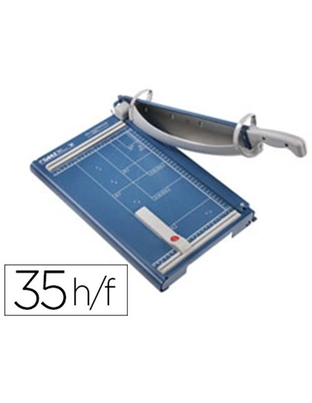 Cisaille dahle 561 format a4 capacité coupe 35f métallique lame acier solingen longueur 360mm automatique.
