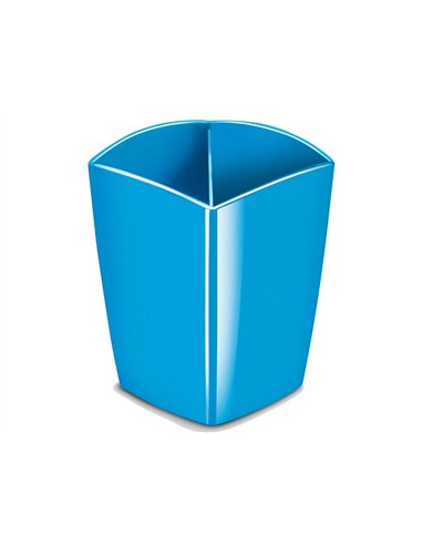 Pot à crayons magnétique cep gloss tonic 2 compartiments polystyrène antichoc bonne stabilité rectangulaire bleu océan.