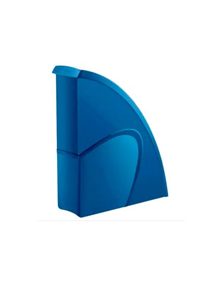 Porte-revues cep riviera polystyrene capacite 700f 270x310x85 mm coloris bleu porcelaine.