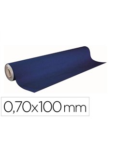 Bobine papier kraft apli agipa 0,70x100m verso brun coloris bleu.