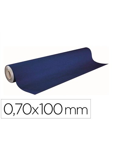 Bobine papier kraft apli agipa 0,70x100m verso brun coloris bleu.