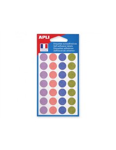 Pastilles apli 15mm coloris pastels assortis pochette de 140 unites.