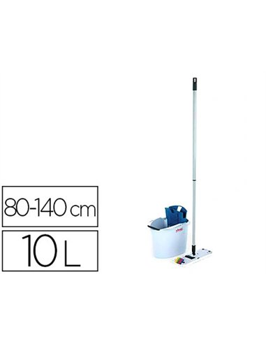 Ensemble seau balai us mini 10l 5l essoreur balai plat petites surfaces manche alu extensible en option.