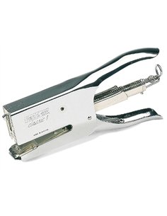 Pince à agrafer rapid classic k1 acier 85x25x182mm agrafes 26/6 ou 2 6/8 capacité 50f 2 6/8 coloris chrome.