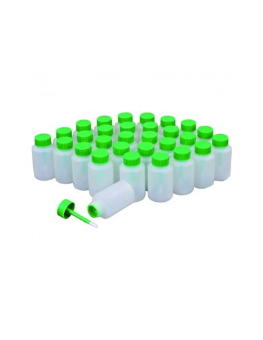 Flacon pinceaux o color vide contenance 80ml lot de 15 unites.