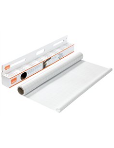 Feuille tableau blanc nobo instant 600x800mm quadrillee rouleau 25 unites.