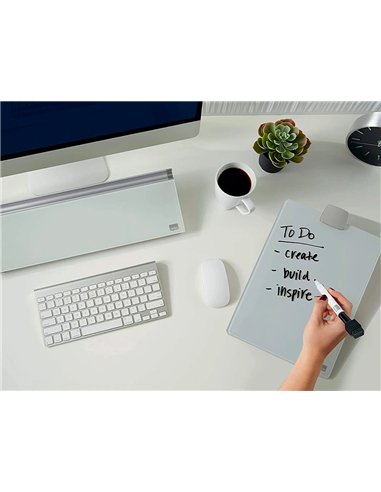 Chevalet bureau bloc notes en verre format a4 215x320x170mm.