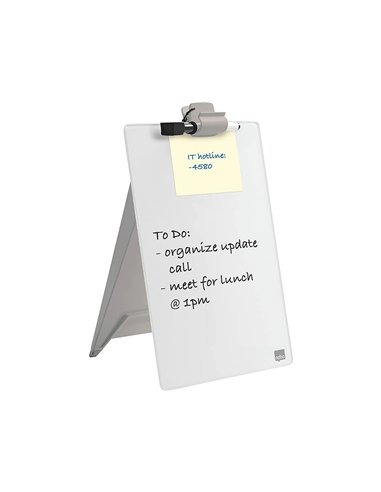 Chevalet bureau bloc notes en verre format a4 215x320x170mm.