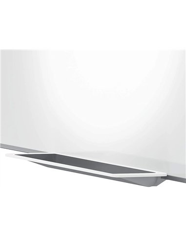 Tableau blanc nobo widescreen 40" emaille cadre mince systeme invisamount fixation masquee 89x50cm.