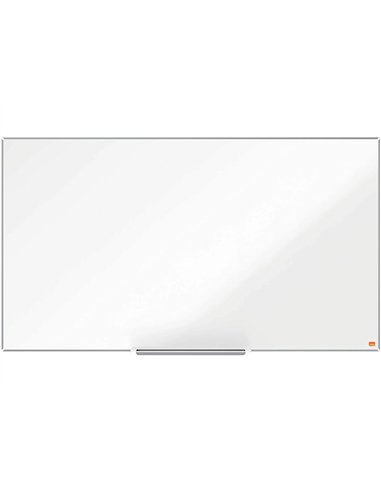 Tableau blanc nobo widescreen 55" emaille cadre mince systeme invisamount fixation masquee 122x69cm.