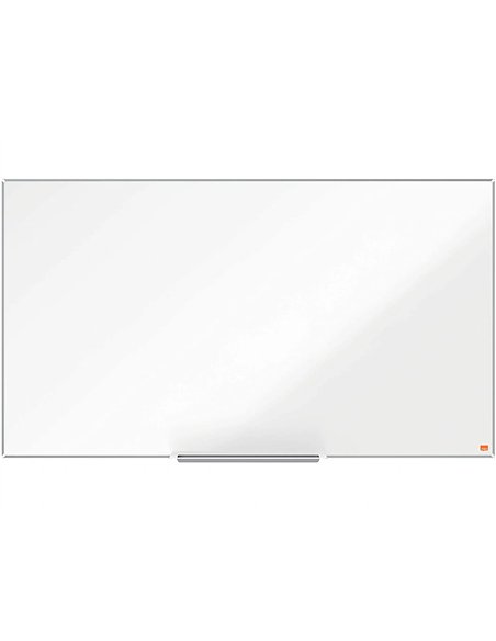 Tableau blanc nobo widescreen 55" emaille cadre mince systeme invisamount fixation masquee 122x69cm.