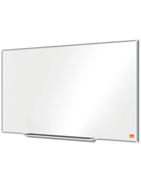 Tableau blanc nobo widescreen 55" emaille cadre mince systeme invisamount fixation masquee 122x69cm.