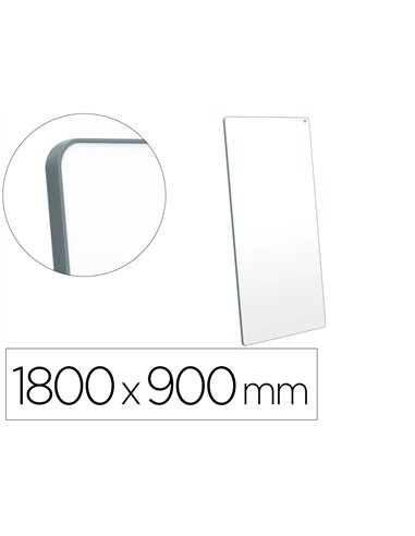 Tableau portable esselte magnetique double face move & meet blanc tour gris 1800x900mm.