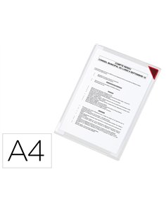 Poche tarifold kang à fermeture aimantée pvc transparent antireflets 20/100e a4 mural dos repositionnable sachet 5u. 2