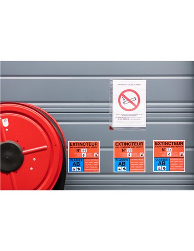 Poche tarifold kang à fermeture aimantée pvc transparent antireflets 20/100e a4 mural dos repositionnable sachet 5u.