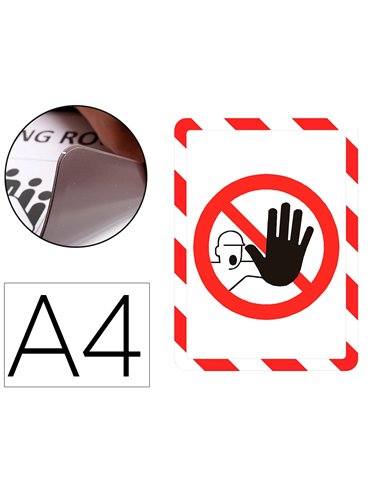 Porte-affiche a4 magn. Interd..