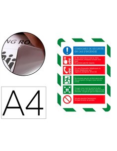 Porte-affiche a4 magn. Sauvet..