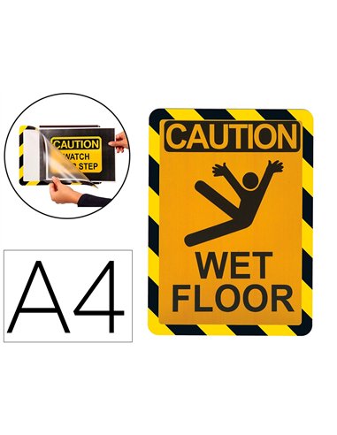 Porte-affiche a4 adh. Avertis..