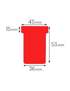 Fiche t planning nobo indice 1.5 coloris rouge étui 100 unités.