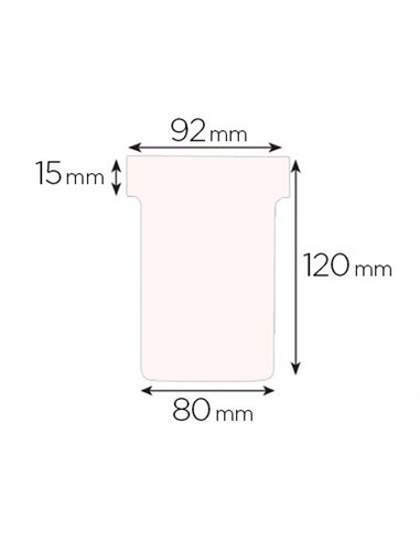 Fiche planning nobo indice 3 15x92x120x80mm coloris blanc étui 100 unités.