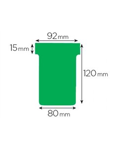 Fiche planning nobo indice 3 15x92x120x80mm coloris vert étui 100 unités.
