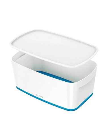 Bac rangement leitz mybox format a5 5l 318x128x3191mm blanc bleu.