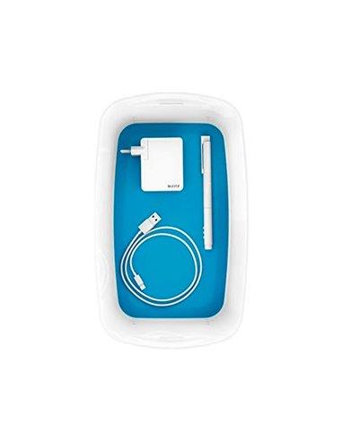 Bac rangement leitz mybox format a5 5l 318x128x3191mm blanc bleu.