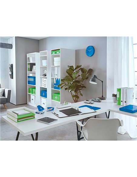 Bac rangement leitz mybox format a5 5l 318x128x3191mm blanc bleu.