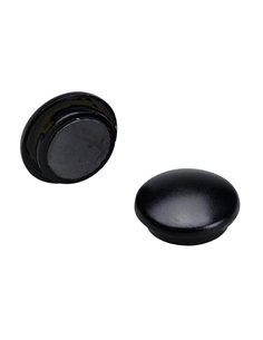 Aimant sign rond afficher signaler toutes surfaces métalliques diamètre 22mm coloris noir blister 6 unités. 2