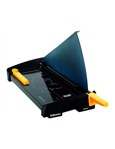Cisaille fellowes stellar a3 lame acier inoxydable pression automatique capacite coupe 20f 127x374x673mm.