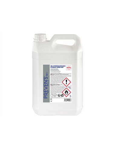 Gel hydroalcoolique coldis antiseptique bidon 5l.