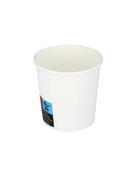Gobelet en carton coldis de contenance 10cl paquet de 50 blanc 42158.