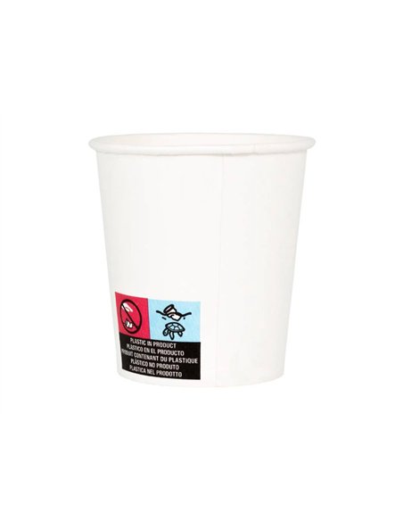 Gobelet en carton coldis de contenance 10cl paquet de 50 blanc 42158.