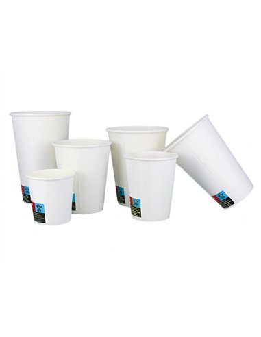 Gobelet en carton coldis de contenance 10cl paquet de 50 blanc 42158.