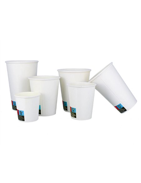 Gobelet en carton coldis de contenance 10cl paquet de 50 blanc 42158.