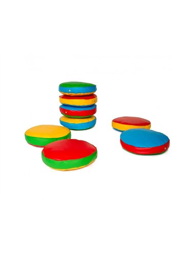 Coussin histoire vinyl diametre 45cm achoka.