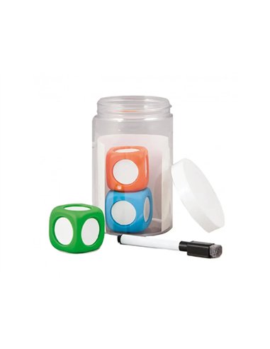 Besoins specifiques materiels pedagogiques akros des reecrivables 3 maxi des de couleur 1 marqueur effacable.
