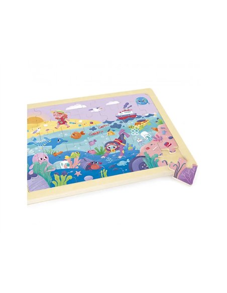 Puzzles en bois avec cadre akros eco puzzles sauvons la planete 2 puzzles 24 pieces et 2 puzzles 35 pieces 4.