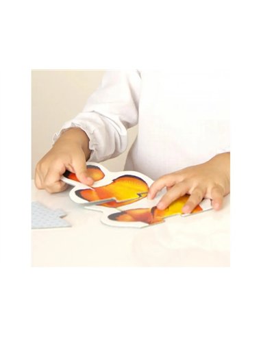 Puzzles geants akros maxi puzzles les animaux 5 puzzles de 3 pieces et 4 puzzles de 4 pieces.