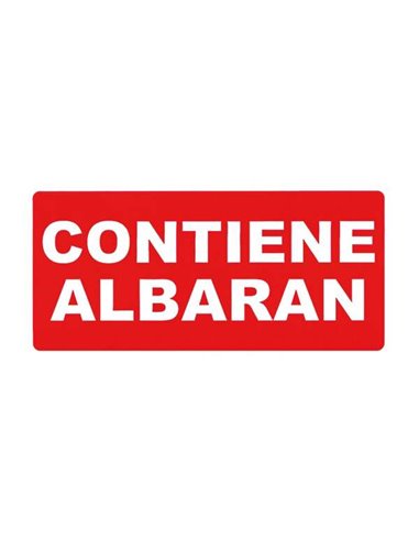 Rouleau de 200 étiquettes permanentes Apli - Contient un bon de livraison - Couleur rouge