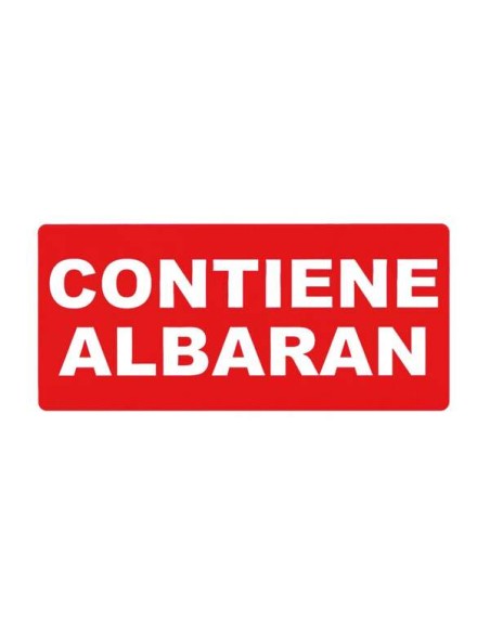 Rouleau de 200 étiquettes permanentes Apli - Contient un bon de livraison - Couleur rouge