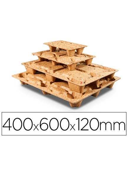 Palette moulée antalis agrément sanitaire conforme norme pefc protection humidité 40x60x12cm charge 250kg.